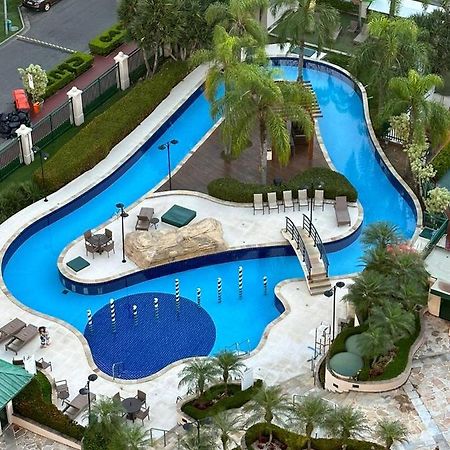 Flat Com Vista Panoramica -15- Na Barra Da Tijuca - Estacionamento Gratuito - Frigobar - Ar Condicionado - Piscina - Academia - Balsa Para Praia Gratis - Varanda - Vista Parcial Mar E Lagoa Rio de Janeiro Eksteriør billede
