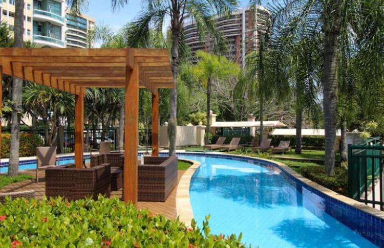 Flat Com Vista Panoramica -15- Na Barra Da Tijuca - Estacionamento Gratuito - Frigobar - Ar Condicionado - Piscina - Academia - Balsa Para Praia Gratis - Varanda - Vista Parcial Mar E Lagoa Rio de Janeiro Eksteriør billede