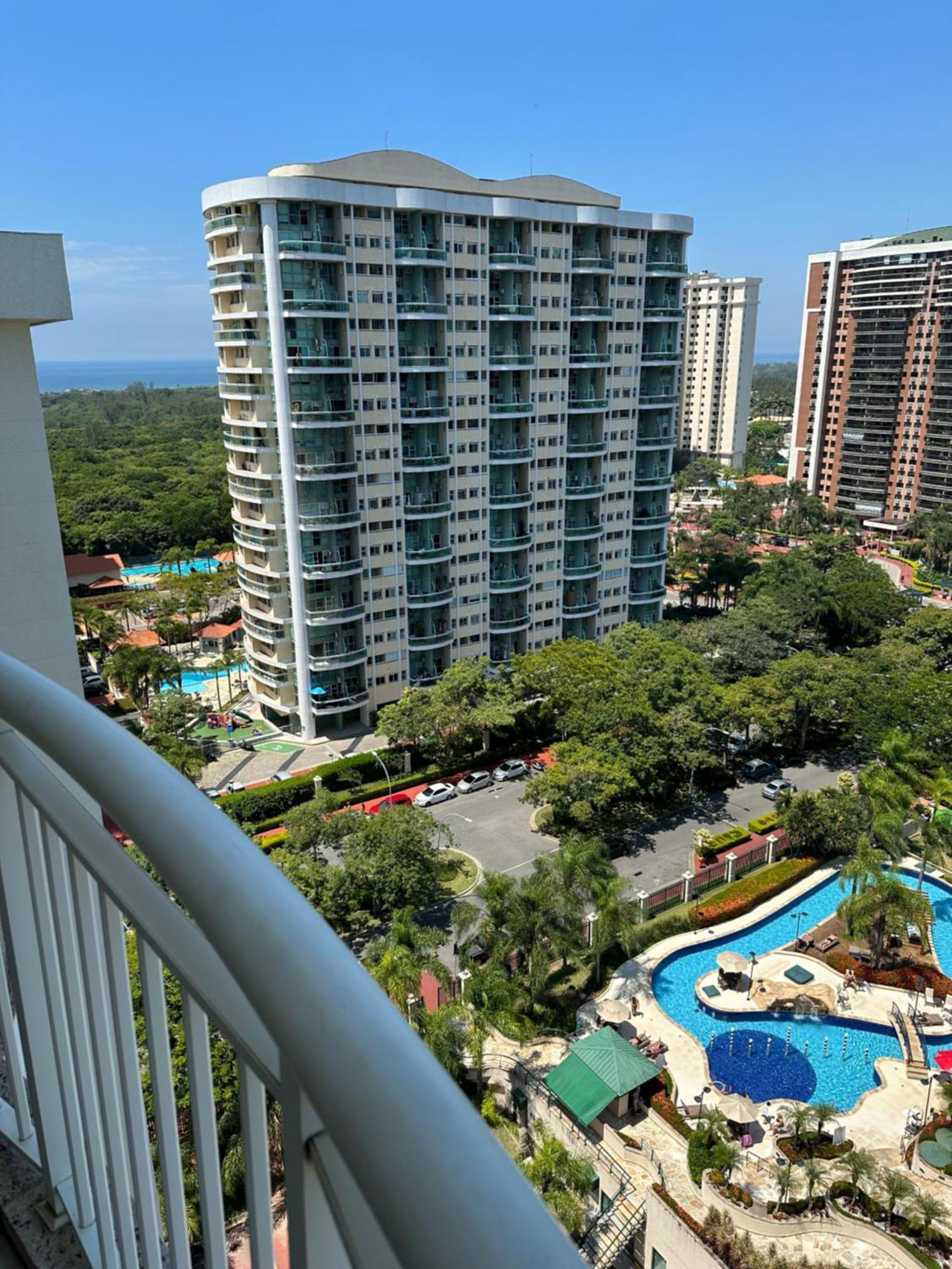 Flat Com Vista Panoramica -15- Na Barra Da Tijuca - Estacionamento Gratuito - Frigobar - Ar Condicionado - Piscina - Academia - Balsa Para Praia Gratis - Varanda - Vista Parcial Mar E Lagoa Rio de Janeiro Eksteriør billede
