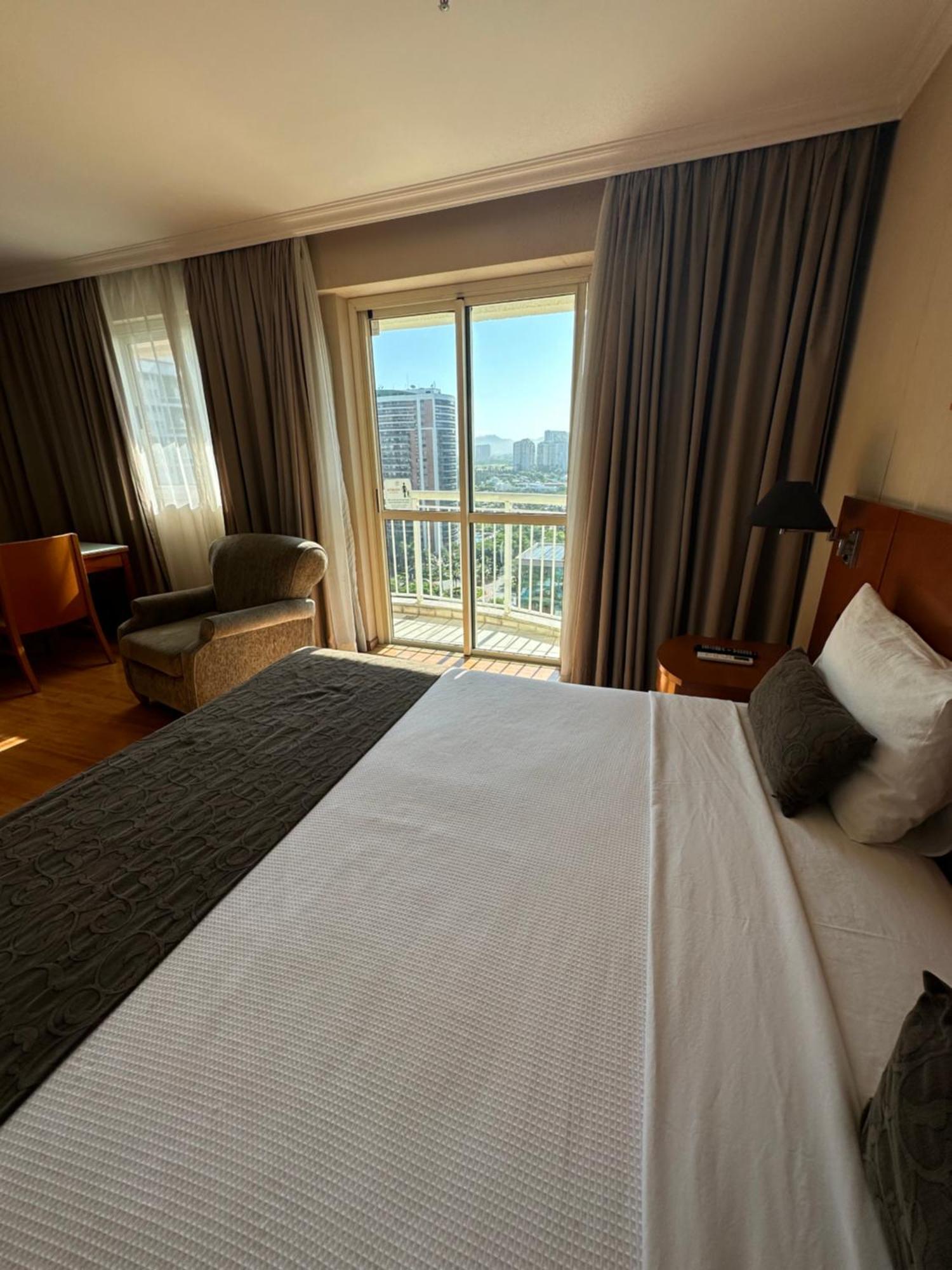 Flat Com Vista Panoramica -15- Na Barra Da Tijuca - Estacionamento Gratuito - Frigobar - Ar Condicionado - Piscina - Academia - Balsa Para Praia Gratis - Varanda - Vista Parcial Mar E Lagoa Rio de Janeiro Eksteriør billede