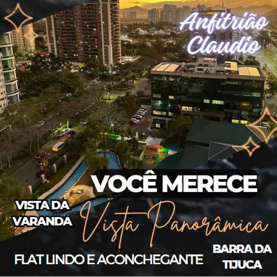 Flat Com Vista Panoramica -15- Na Barra Da Tijuca - Estacionamento Gratuito - Frigobar - Ar Condicionado - Piscina - Academia - Balsa Para Praia Gratis - Varanda - Vista Parcial Mar E Lagoa Rio de Janeiro Eksteriør billede