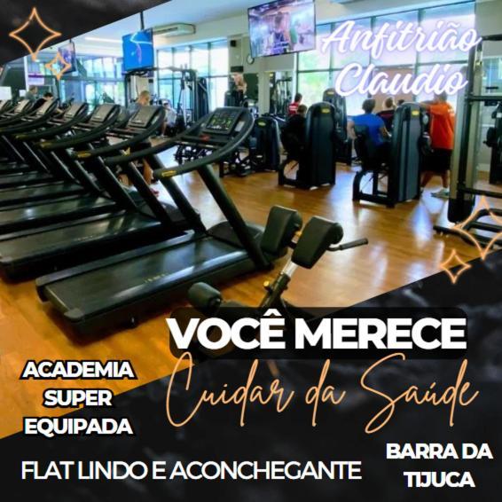 Flat Com Vista Panoramica -15- Na Barra Da Tijuca - Estacionamento Gratuito - Frigobar - Ar Condicionado - Piscina - Academia - Balsa Para Praia Gratis - Varanda - Vista Parcial Mar E Lagoa Rio de Janeiro Eksteriør billede